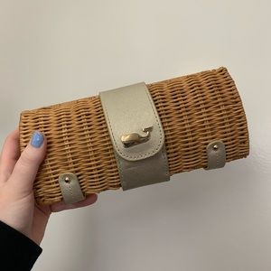 Vineyard Vines Wicker Clutch